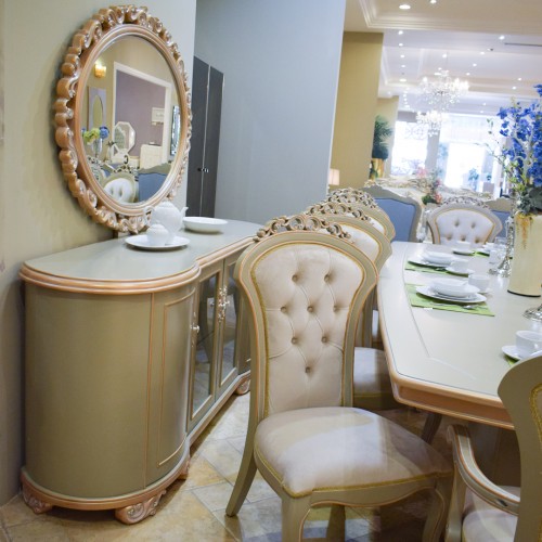 Food table 6218 - 10 chairs - a mirror buffet
