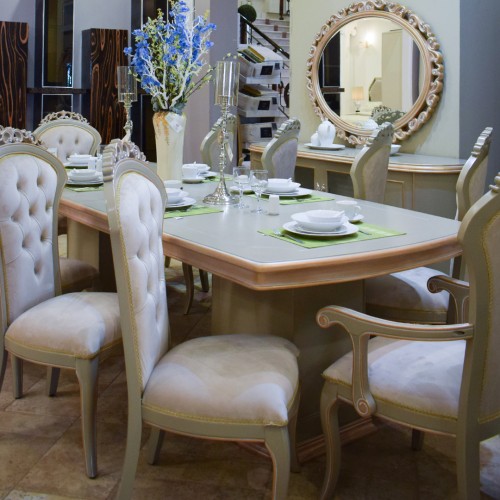 Food table 6218 - 10 chairs - a mirror buffet