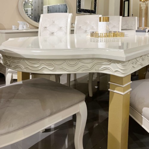 Dining table 4002 / 14 chairs + mirrored buffet