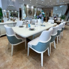 Dining table 4005/ 10 chairs + buffet with mirrors