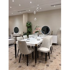 Modern dining table/8 chairs