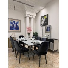 Modern dining table with 8 chairs / VENUS