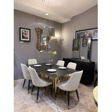 Modern dining table with 6 chairs\DZW002