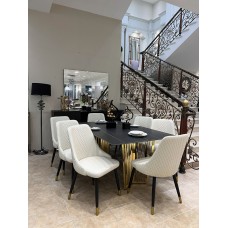 Modern dining table with 8 chairs\DZW002