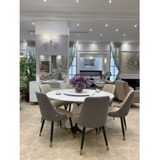 Modern dining room-circular 6 chairs / DZW009